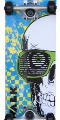 Airwalk Undone Skull Blue Complete Skateboard Airwalk Undone Skull Blue Complete Skateboard