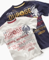 The power of words. Keep him motivated to do his best with this t-shirt from Akademiks. The power of words. Keep him motivated to do his best with this t-shirt from Akademiks.