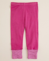 Finished with a banded ministripe cuff, this comfy cotton pant from Splendid Littles brings a sweet, subtle style to your little gal's first wardrobe. Finished with a banded ministripe cuff, this comfy cotton pant from Splendid Littles brings a sweet, subtle style to your little gal's first wardrobe.