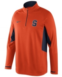 Be the sixth man: cheer loud and proud for your Syracuse Orange in this NCAA shirt from Nike. Be the sixth man: cheer loud and proud for your Syracuse Orange in this NCAA shirt from Nike.