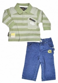 Akademiks Medium Blue Wash Grenade Newborn Boys 2-Piece Pant Set (3/6M) Akademiks Medium Blue Wash Grenade Newborn Boys 2-Piece Pant Set (3/6M)