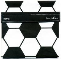 LunchSkins Sandwich Bag, Black Soccer