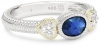 Judith Ripka Ambrosia Oval Stone Blue Stack Ring, Size 8