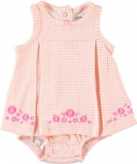 Carters Gingham Pink Floral Sunsuit PINK 6 Mo Carters Gingham Pink Floral Sunsuit PINK 6 Mo
