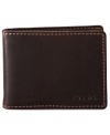 A must-have for every man, this classic Fossil clip bifold features a burnished cordovan leather and classic silhouette.