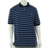 Polo Ralph Lauren Mens Classic-fit Interlock Stripe Polo Shirt, Navy