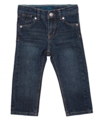 Get the skinny. These Levi's baby blues add chic style to all her comfy tops and tees. Get the skinny. These Levi's baby blues add chic style to all her comfy tops and tees.