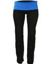 Fold Over Waist Solid and Contrast Lounge Pants