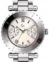 Guess Women's G20026L1 Silver Stainless-Steel Quartz Watch with Mother-Of-Pearl Dial