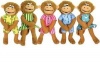Five Little Monkeys Playset by Eileen Christelow 5 by Merry Makers