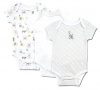 Little Me Baby-Boys Newborn Retro Bears 3 Pack Bodysuit, White Multi, Newborn