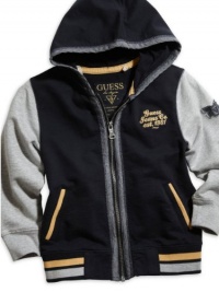 GUESS Kids Boys Big Boy Varsity Hoodie, NAVY (8/10)