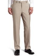 Perry Ellis Men's Portfolio Modern Fit Flat Front Solid Bengaline Pant