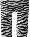 Baby Phat - Kids Baby-Girls Infant Printed Zebra Twill Pant, White, 18