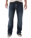 Out with the old, in with the blue. These Royal Premium Denim jeans boast a laid back relaxed fit and a classic style.