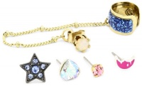 Betsey Johnson Heaven's To Betsey Star and Cuff Set of 5 Stud Earrings Betsey Johnson Heaven's To Betsey Star and Cuff Set of 5 Stud Earrings