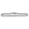 Diamoni Collection 10 Carat Simulated Diamond Round Brilliant 8 Inches Platium Plated Sterling Silver Tennis Bracelet