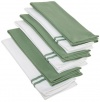 Bardwil Pique Terrycloth, Pack of 6 Kitchen Towels, Grass