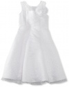 Us Angels Girls 7-16 The Debutante Dress, White, 10