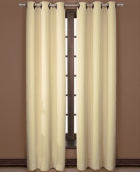 Modern sensibility comes in the form of this simple and sleek drape from Victoria Classics, heightening the look of any room with sophisticated grommets and easy color pairings for an array of decors. Modern sensibility comes in the form of this simple and sleek drape from Victoria Classics, heightening the look of any room with sophisticated grommets and easy color pairings for an array of decors.