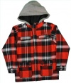 DC Shoes Boys Size (2-8) Matsumoto Plaid Flannel Shirt Jacket-XL