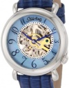 Stuhrling Original Women's 108.1215A9 Classic Wall Street Automatic Skeleton Blue Watch
