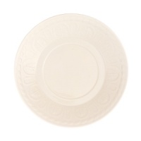 This collection of classic white, patterned dinnerware and serveware is remarkable for its ability to coordinate with a variety of table linen and flatware patterns. This collection of classic white, patterned dinnerware and serveware is remarkable for its ability to coordinate with a variety of table linen and flatware patterns.