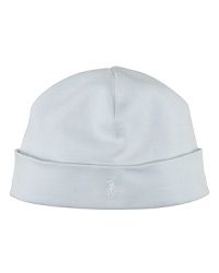 Adorable hat set in ultra-soft cotton jersey. Adorable hat set in ultra-soft cotton jersey.