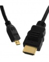 Micro HDMI (Type D) to HDMI (Type A) Cable For Lenovo IdeaTab A2109 - 6 Feet (Package include a HandHelditems Sketch Stylus Pen)