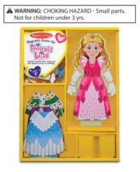 Her Highness, Princess Elise is a delightful magnetic wooden dress-up doll with a treasure trove of outfits. This set includes a magnetic wooden doll with a wooden stand and lots of colorful and attractive magnetic outfits and accessories for pretend play! Her Highness, Princess Elise is a delightful magnetic wooden dress-up doll with a treasure trove of outfits. This set includes a magnetic wooden doll with a wooden stand and lots of colorful and attractive magnetic outfits and accessories for pretend play!