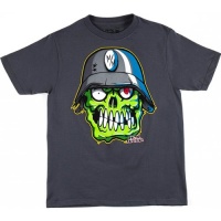 Metal Mulisha Bonehead Youth Boys Short-Sleeve Sportswear T-Shirt/Tee - Charcoal / Medium Metal Mulisha Bonehead Youth Boys Short-Sleeve Sportswear T-Shirt/Tee - Charcoal / Medium
