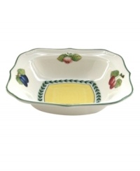 Bring the lush bounty of the French countryside to your table with this cheery collection of salad bowls. Fresh summer fruits and leaf garland adorn durable porcelain from Villeroy & Boch. Bring the lush bounty of the French countryside to your table with this cheery collection of salad bowls. Fresh summer fruits and leaf garland adorn durable porcelain from Villeroy & Boch.