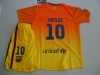 FC Barcelona 2012 - 2013 MESSI Kids Away Jersey Shirt & Shorts For Kids 11-13 Years Old