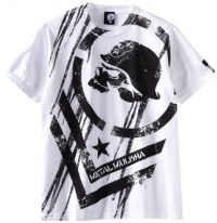 Metal Mulisha Boys 8-20 Dissovle Short Sleeve Tee, White, Medium Metal Mulisha Boys 8-20 Dissovle Short Sleeve Tee, White, Medium