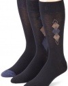 Dockers Men's 3-Pack Performance Dress Argyle Socks