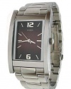 Guess Men's G96047G Silver Stainless-Steel Quartz Watch with Grey Dial