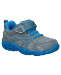 Fresh style. These Callahan sneakers from Stride Rite not only keep him looking good and feeling comfy, anti-microbial materials keep little toes fresh. Fresh style. These Callahan sneakers from Stride Rite not only keep him looking good and feeling comfy, anti-microbial materials keep little toes fresh.