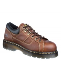 This pair of men's casual shoes combines the durable comfort that you expect from Dr. Martens with the right amount of rugged details. These sweet leather oxfords put the finishing touches on any laidback look. This pair of men's casual shoes combines the durable comfort that you expect from Dr. Martens with the right amount of rugged details. These sweet leather oxfords put the finishing touches on any laidback look.
