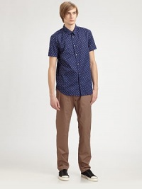 This casual sportshirt stands alone with delicate patterns of hearts and polka dots shaped in smooth, soft cotton.ButtonfrontCottonMachine washImported This casual sportshirt stands alone with delicate patterns of hearts and polka dots shaped in smooth, soft cotton.ButtonfrontCottonMachine washImported