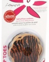 Foot Petals Tiger/Zebra/Leopard Combo Safari Tip Toes, Triple Pack