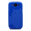 Solid Blue Androidified A2 CruzerLite TPU Case- For Samsung Galaxy S III, S 3 (At&t, international models, Sprint, T-Mobile, US Cellular, Verizon Wireless)