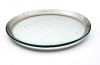 Annieglass Roman Antique Buffet Plate, Platinum