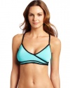 JAG Women's Swimwear Mesh Attack Wrapped Bands Bra Top