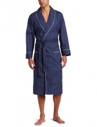 Nautica Men's Woven Mediterranean Dot Robe