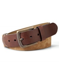 Made from rich leather, this Carter belt from Fossil is a classic. It's rugged yet stylish-a must-have piece to add to your wardrobe. Made from rich leather, this Carter belt from Fossil is a classic. It's rugged yet stylish-a must-have piece to add to your wardrobe.