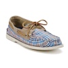 Sperry Top-Sider Mens AO 2-Eye Canvas Blue Plaid/White - 10 D(M) US