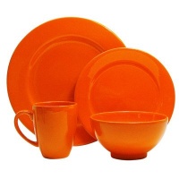 Waechtersbach Fun Factory II Orange 16-Piece Dinnerware Set, Service for 4 Waechtersbach Fun Factory II Orange 16-Piece Dinnerware Set, Service for 4