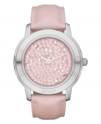 Add a touch of sass with this bubblegum glam watch from DKNY. Add a touch of sass with this bubblegum glam watch from DKNY.
