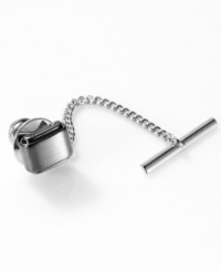 Classic and simple this tie clip brings vintage boardroom style to your workweek look. Classic and simple this tie clip brings vintage boardroom style to your workweek look.