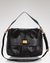 This MARC BY MARC JACOBS satchel is ready to snake, rattle, and roll from desk-to-dinner with on-trend ease.